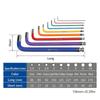 Durability Alloy Steel Hex Hand Wrench Set In Multiple Color Hex Key For Quick Size Recognition And Professional Use
