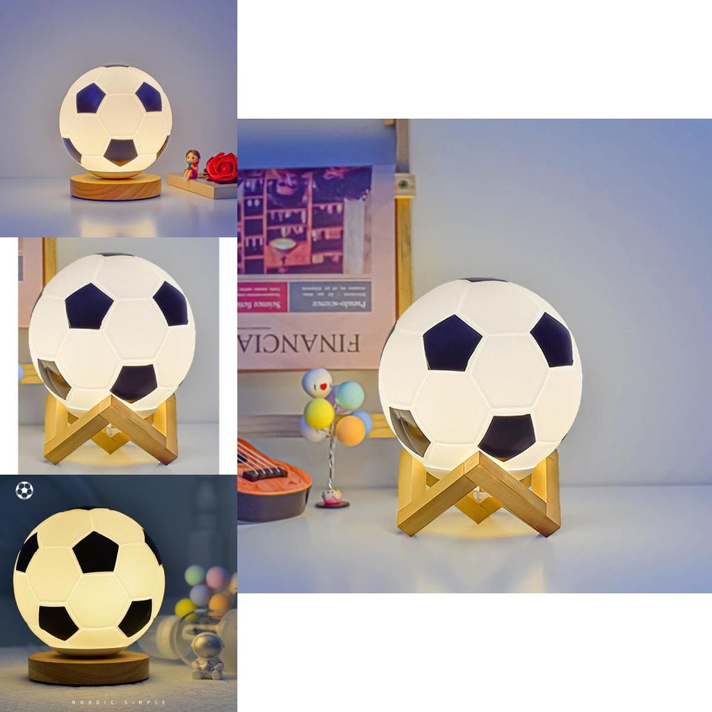 Soccer Led Night Light Lamp For Bedroom Decorations