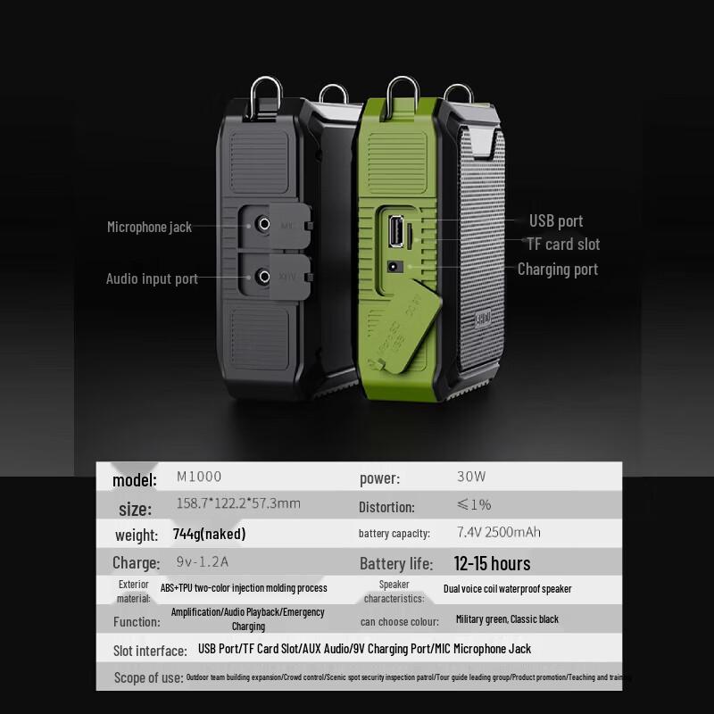 Shidu M1000 Portable Wireless Voice Amplifier