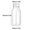 6 Adet Küçük Plastik Şişe 100ml Süt Şişeleri Küçük Meyve Suyu Şişeleri Sızdırmaz Süt Şişeleri Taşınabilir İçecek Şişeleri Plastik Su
