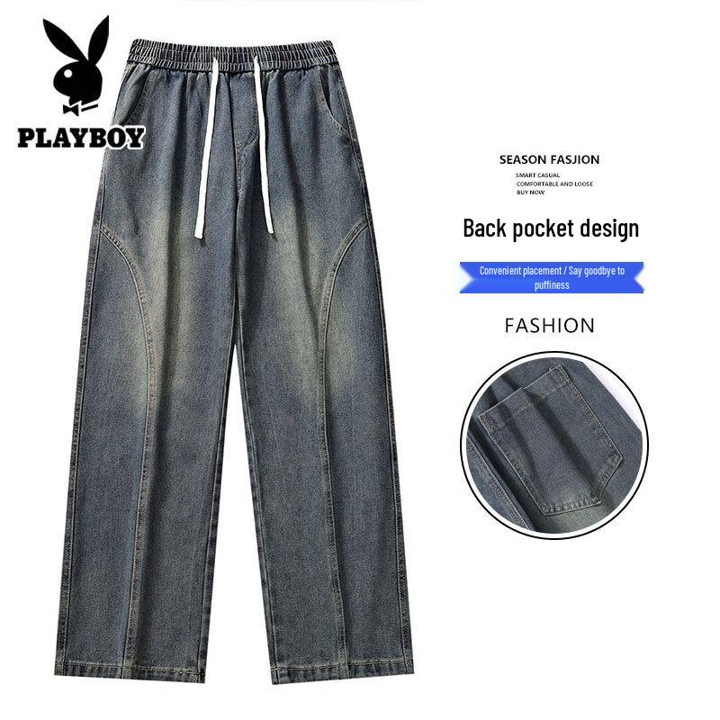 PLAYBOY Men's Loose Straight Casual Jeans