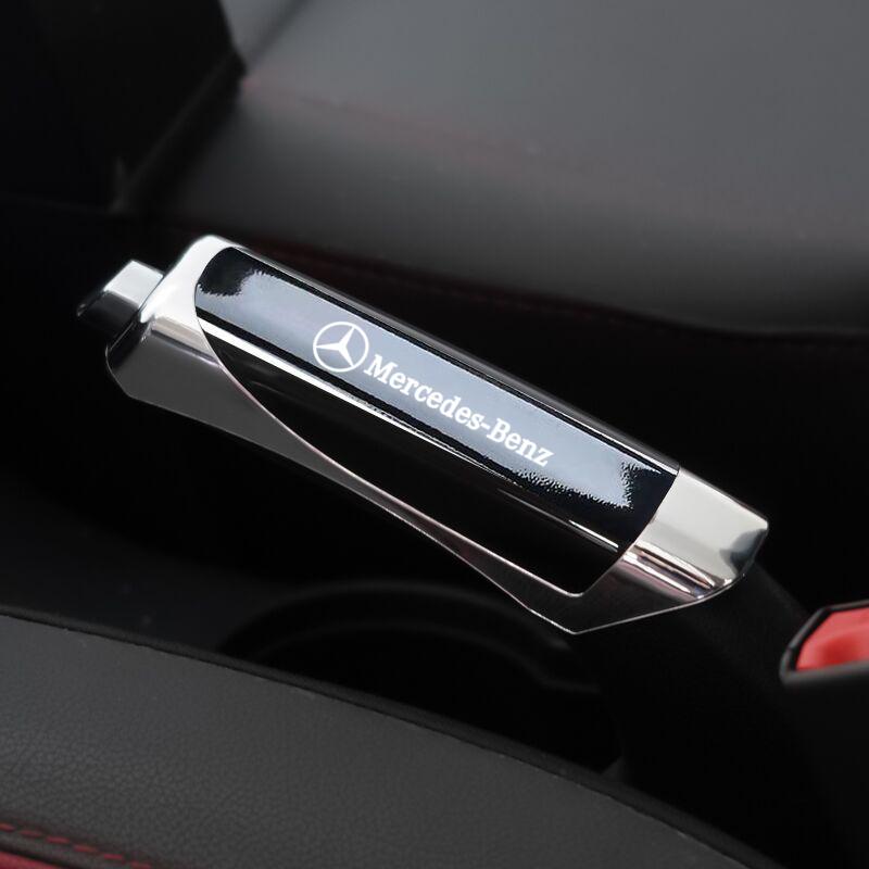 CRA1 Car Handbrake Cover Carbon Fiber Wood Grain Hand Brake Protector For Mercedes Benz C E S GLC A B GLB GLE GLS W205 W213 Sticker