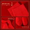 Lonsa Men's Red Cotton Antibacterial Boxer Briefs & Socks Set