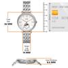 Jacqueline Series Women's Quartz Watch with Sun and Moon Phase Display Elegant Design ES5164