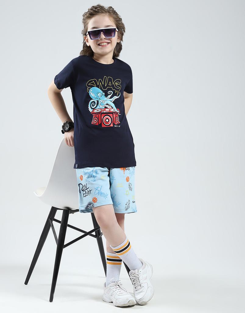 MONTE CARLO Boys Printed Round Neck Tshirt ( Pack Of 2)