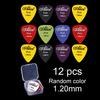 Electric Guitar Pick with Storage Box Acoustic Music Picks Plectrum 0.58/0.71/0.81/0.96/1.20/1.50mm Thickness Guitar Accessories