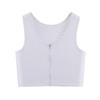 Junior High Sports Zipper Chest Binder Vest - Anti-Bump, Slim-Fit Design