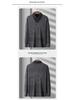 Dad's Winter Warm Chenille Knitwear: Men's Fleece-Lined Two-Piece Sweater with Thick Shirt Collar for Autumn/Winter.