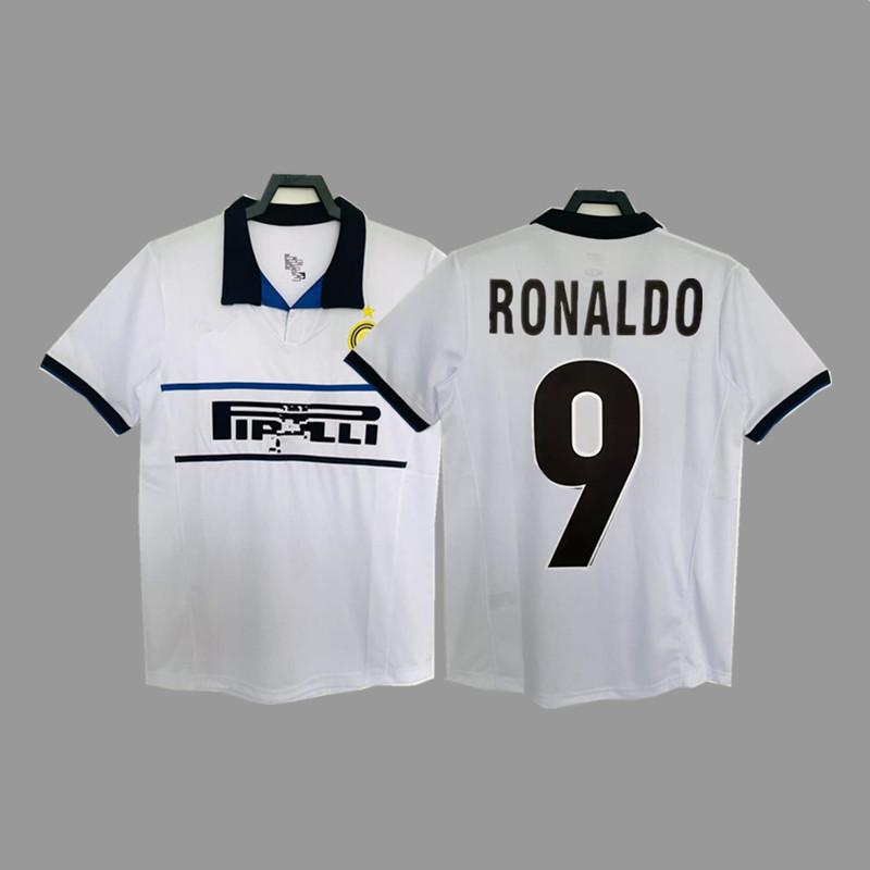 Inter Retro Jersey Football Jersey Classic Baggio Ronaldo Zanetti Figo Adriano Jersey