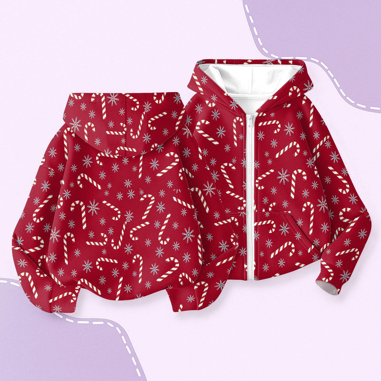 

Children s Fashion Christmas Printed Long Sleeved Hooded Sweatshirt, Girls Hoodie Jacket 160 винный