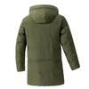 Men's Long Cotton Padded Coat Casual Fashionable  Solid Color Loose  Warm And Thick Cotton Padded Coat