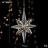 New Crystal Snowflake & Bell Christmas Tree Ornaments