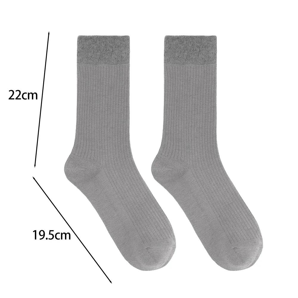 

Корейские полосатые длинные носки для женщин, девушек, простые простые хлопковые носки, японские повседневные махровые носки, модные чулки, аксессуары One Size