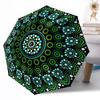 Peaceful Paisley Flowers Outdoor Automatic Umbrella Compact 8-Rib Lightweight Durable Everyday Carry Umbrella Outdoor Accessory Stylish Gift Women