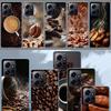 Newly Baked Coffee Beans Phone Case For Redmi Note 14 15 Pro 5G 13 12 Pro Plus 11 11T 11E 11S 10 Pro 10S 9 9S Cover Cell Clear T