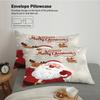 3pc Christmas Music Guitar Print Red Chipless Bedding Set Soft and Comfortable Bedroom Dormitory Multiple Sizes Machine Washable