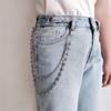 Edgy Punk Streetwear Hip Hop Jeans Chain Unisex Double Layer Waist Accessory Handmade Body Jewelry for Women Men