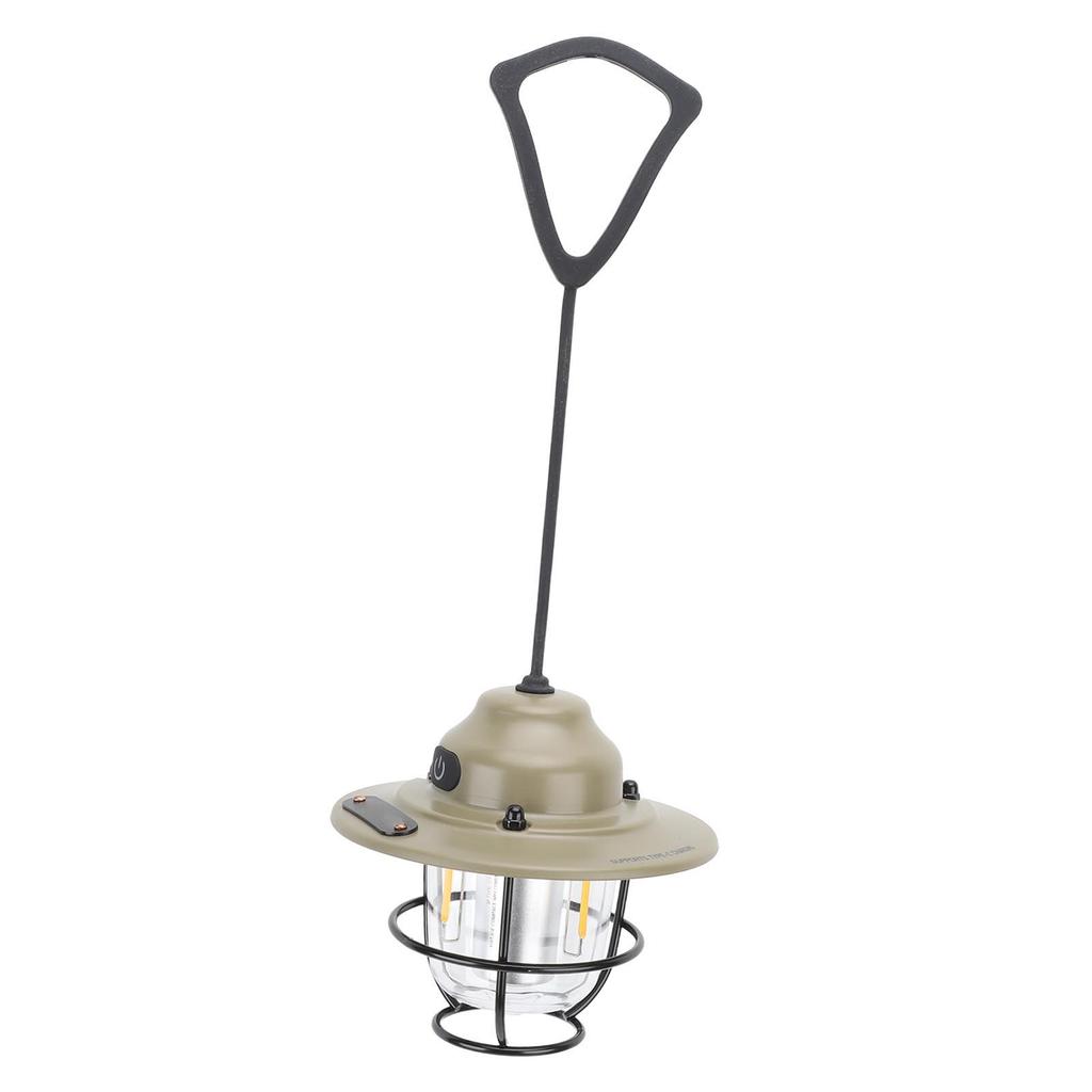 Lanterna da campeggio a LED Impermeabile 1200MAH 2.0W Dimmerazione continua Vintage Ricaricabile Lanterna da campeggio per escursionismo pesca