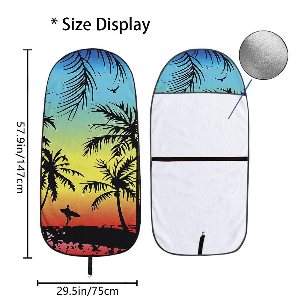 Car Seat Towel Cover - Universal Front Protector for Gym & Workout, All-Season Use