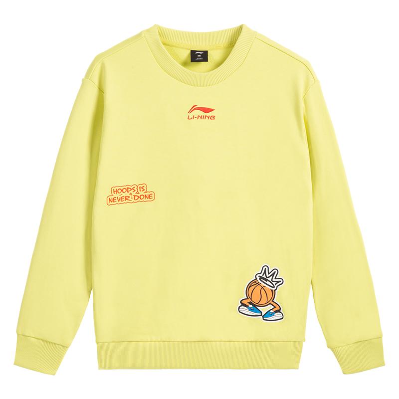Li Ning Sweatshirt Yellow Firefly Green Teenagers YWDV601-2 140