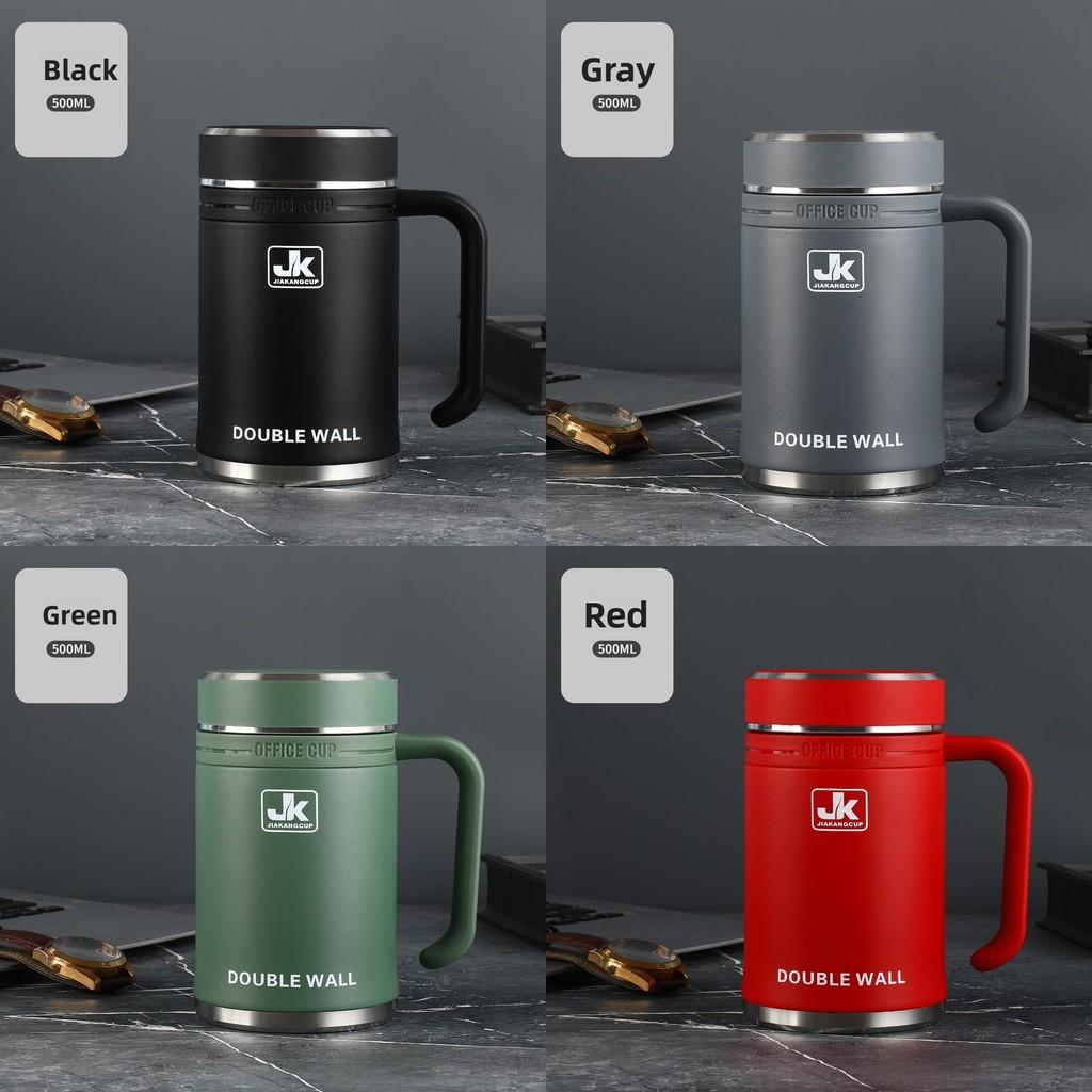 Stainless Steel Travel Mug With Leakproof Lid And Vacuum Insulation For Commuters