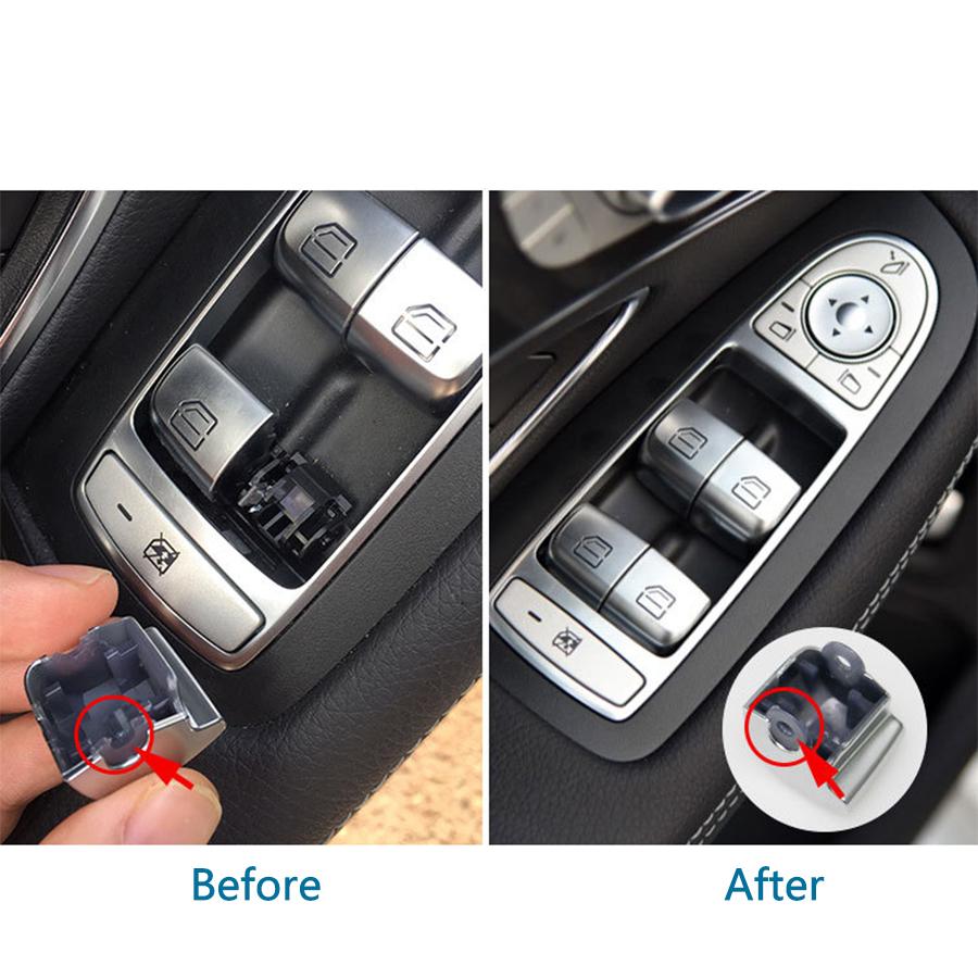 Car Window Switch Repair Button Cover Vehicle Door Glass Control Switch Key Cap For Mercedes Benz W205 W253 W213 C E GLC Class