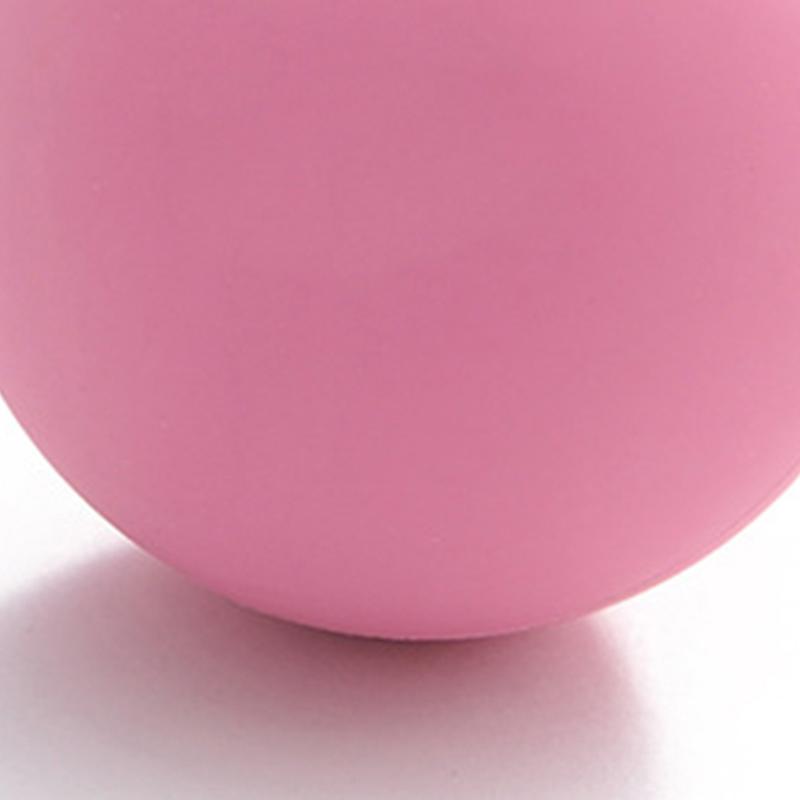 Massage Ball Yoga Fascia Rubber Round Ball Foot Massager for Muscle Relaxer All Age Pink