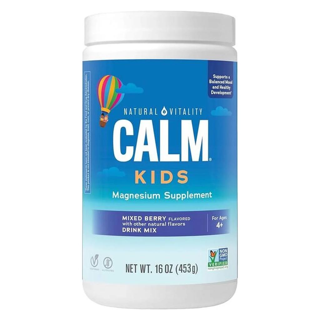 Natural Calm Kids, Mixed Berry - 453 grams
