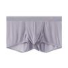 Ice Silk Boxers Men Open Fly Pouch Panties Bullet Separation Scrotum Physiological Underpant Breathable Short Rolpeplay Lingerie