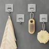 304 Stainless Steel Towel Coat Hooks Wall Mounted Wall Hook Durable Self Adhesive Hooks