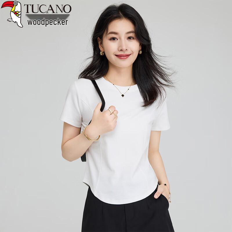 Woodpecker Women s Summer Slim Fit Round Neck T-Shirt S