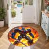 Transformers Round Carpet Suitable for Dining Room Game Room Foyer Kitchen Anti-slip Round Rug Office Home Decor