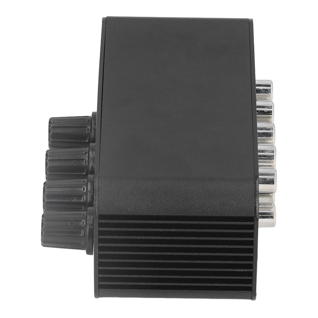 Stereo Sound Mixer 4 Channel RCA Input and Output Mini Stereo Mixer with Separate Volume Controls for Headphones