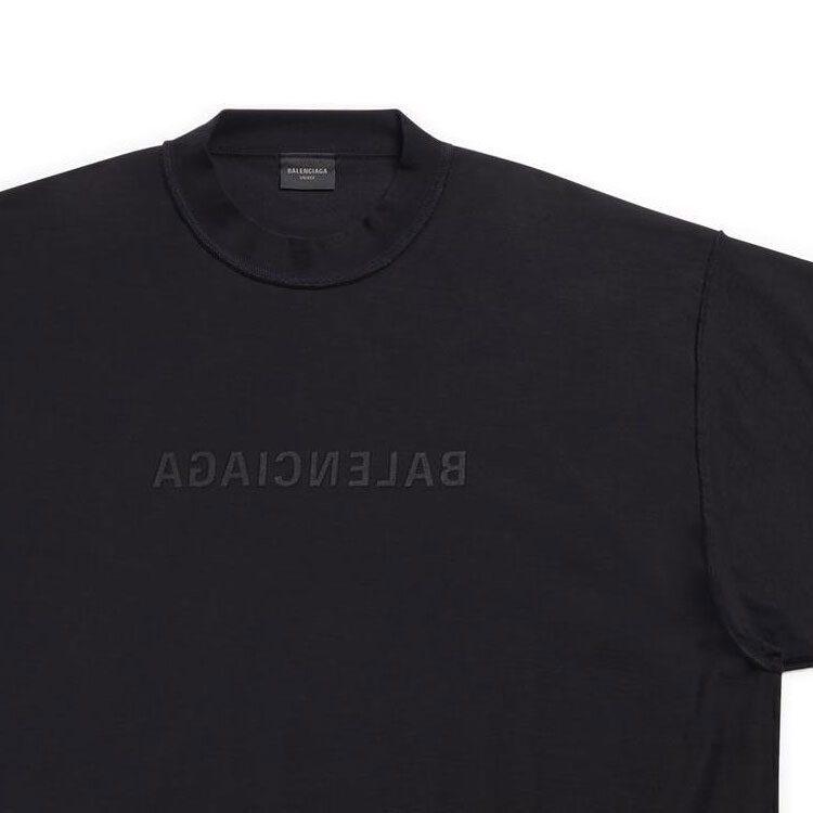 Balenciaga Mirror Balenciaga FW22 T Shirt Unisex Black 720198TNVR51069