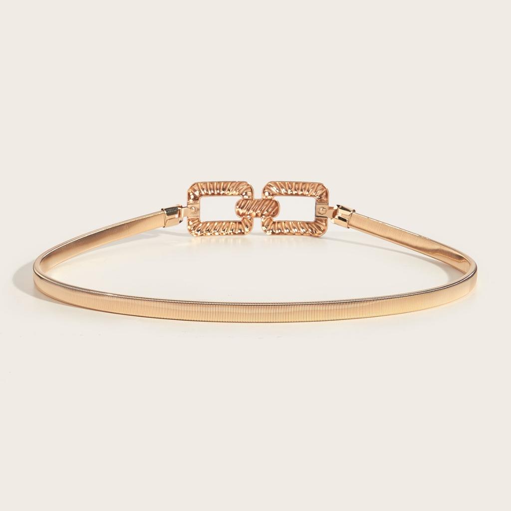 Metal Spring Belt Women'S Dress Shirt Sweater Elastic Elastic Waist Chain Waist Seal