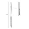 Foldable Nail Files Double-sided Stainless Steel Pocket Size Nail Files Travel Portable Manicure Pedicure Nail Art Tool
