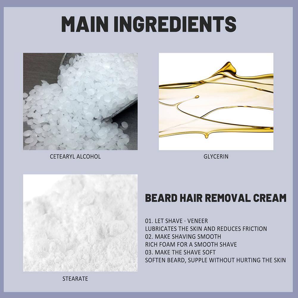 Hair Removal Cream Men Depilatory Cream Whole Body Hair Remover Cream for Legs Arms Underarms