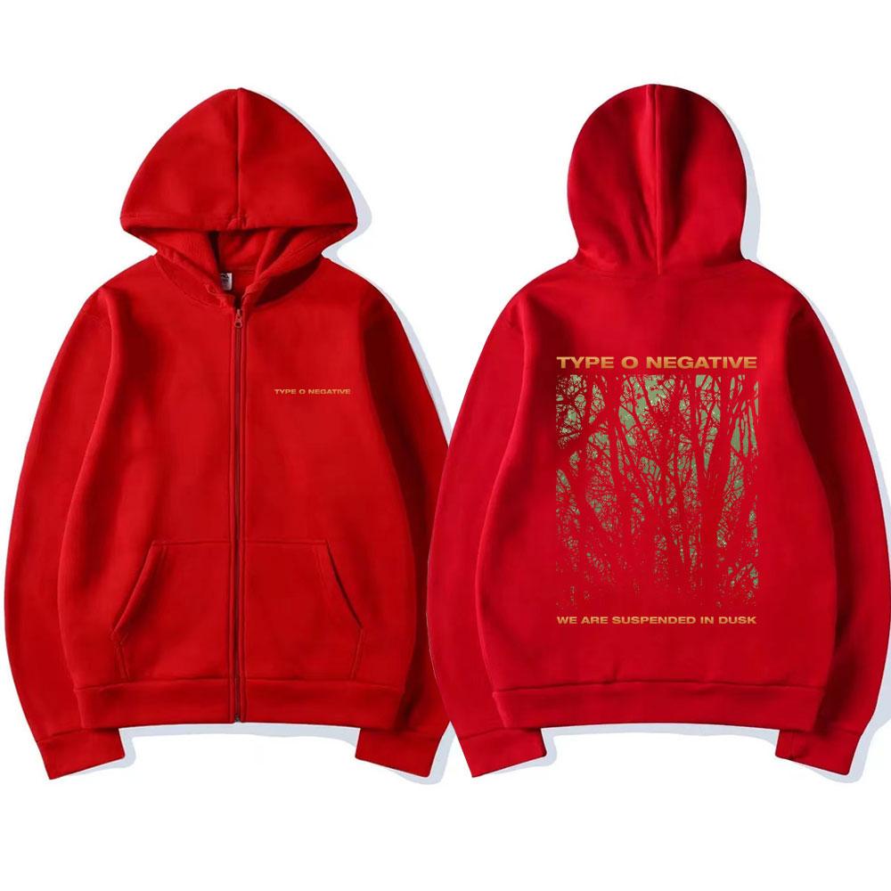 Rock Band Type O Negative Suspended in Dusk Essential Zipper Hoodie Men Women Casual Vintage Zip Up Jacket Male Oversize Hoodies