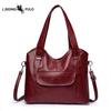 Large Capacity Handbag/shoulder Bag, Trendy Soft Leather, for Middle-aged Women