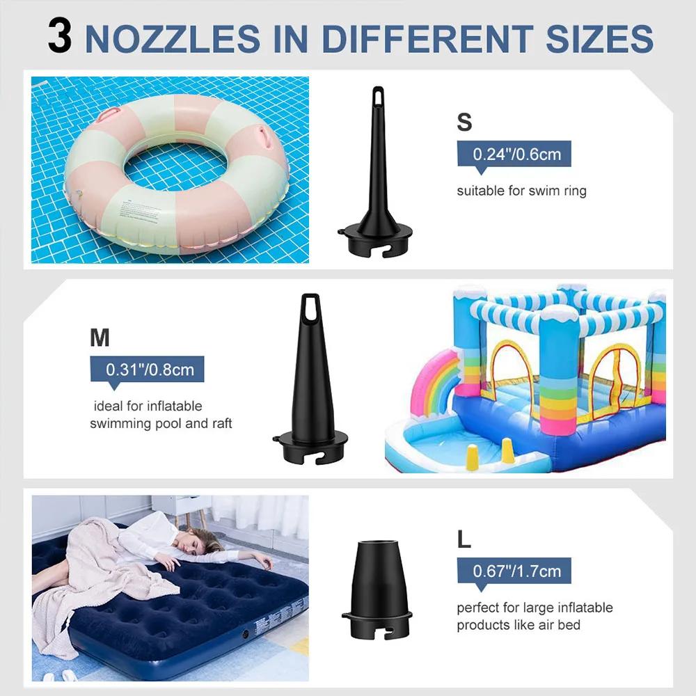 One Set Outdoor Multifunctional Suction as well as Inflation Pump Large Capacity 5200mAh, Swimming Circle Fast Inflation