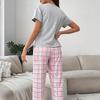 Customized/made short-sleeved printed trousers comfortable and breathable casual loungewear set