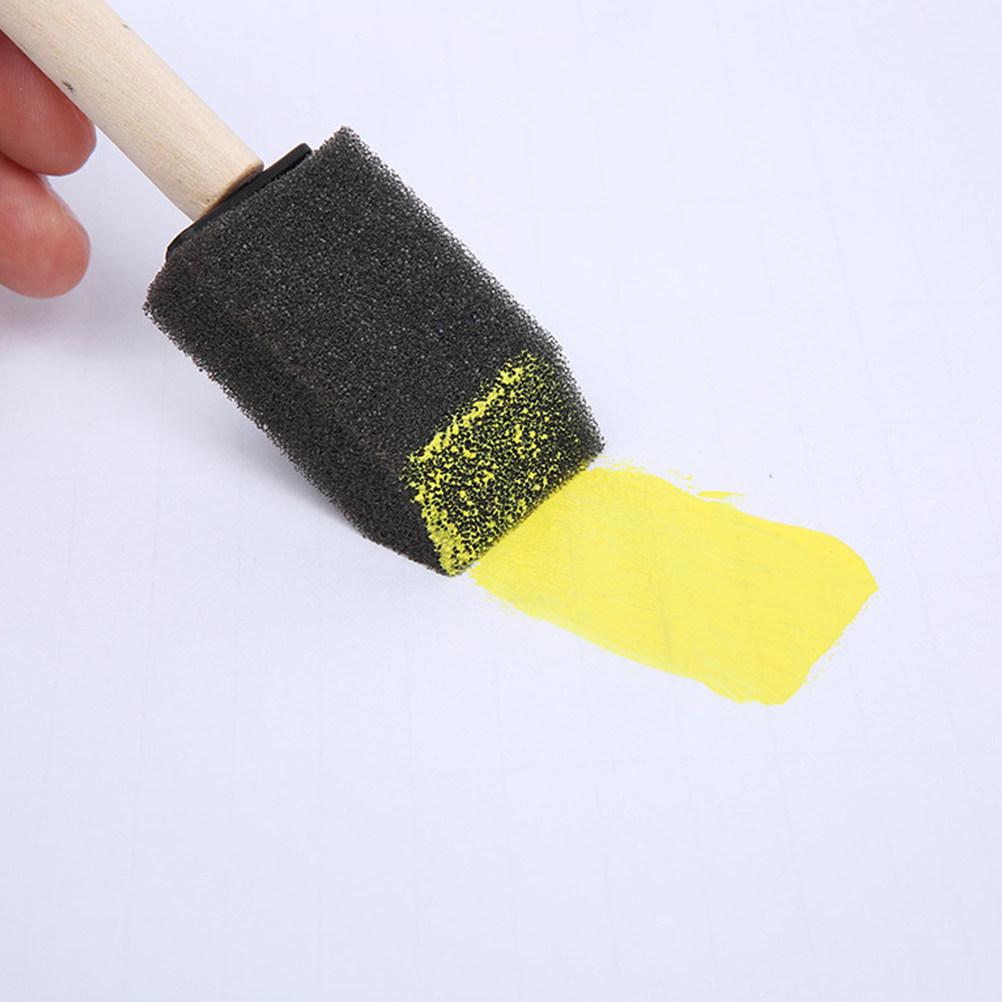 40Pcs Foam Paint Brush Wooden Handle Sponge Painting Tools for DIY Crafts Painting Supplies for Painters Foams Paint