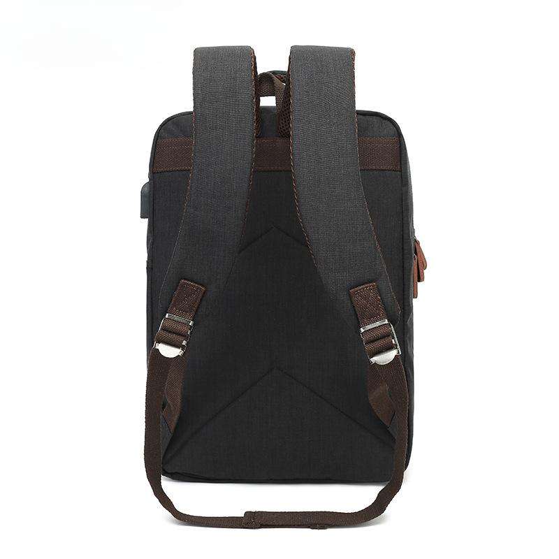 Oxford Cloth Casual Shoulder Men's Bag Fashion Business Computer Backpack Multi-functional USB Charging Schoolbag