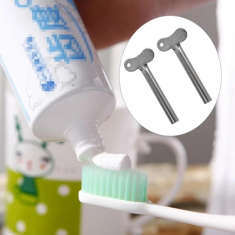 20/1PCS Stainless Steel Toothpaste Tube Squeezers Metal Key Toothpaste Squeezers for Bathroom Hair Dye Cosmetic Tubes Squeezer