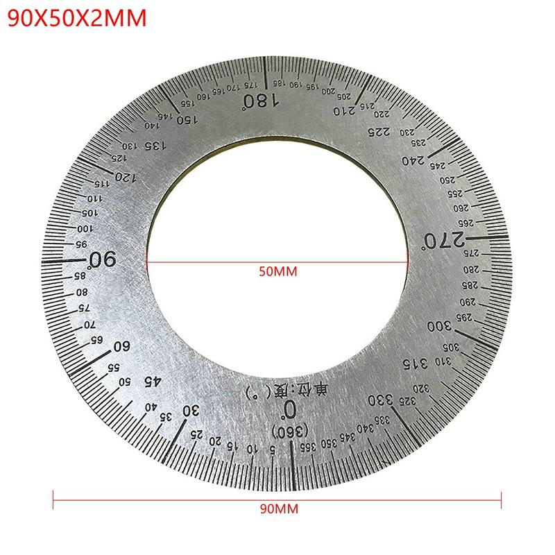 Stainless Steel Lathe Dial Disc 360 Degree Disc Universal Measuring Disc (Diameter:70 110 120 130 90 120 170 190 200MM)