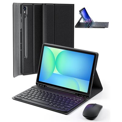 Tastaturhülle für Samsung Galaxy Tab S10 FE / S9 FE / S9 / S8 / S7 10,9-Zoll/11-Zoll Tablet-Hülle mit Stifthalter