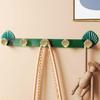 Mounted Coat Hook Shell Design Hooks Decorative Adhesive Wall 5 Hooks Entryway Hanger for Coats
