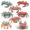 Simulation Ocean Animals Action Figure Cute Crab Sea Life Model Ornaments For Children Gifts Collection