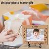 Zodvery New Baby Picture Frame, Wooden Photo Frame Family Frame For New Parents, 4x6 Picture Frame, Tabletop Display Home Decor for Living Room,