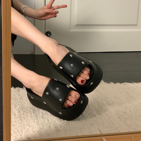 Fashion Shoes Woman's Slippers Beige Heeled Sandals Platform Rubber Flip Flops Slides Fashion 2025 Black Hawaiian Soft Luxury Casual